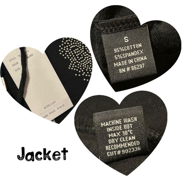 BCBGMAXAZRIA NWT ($280) 2pc Rhinestone Zip Up Hoodie/Pant Tracksuit - Picture 12 of 16